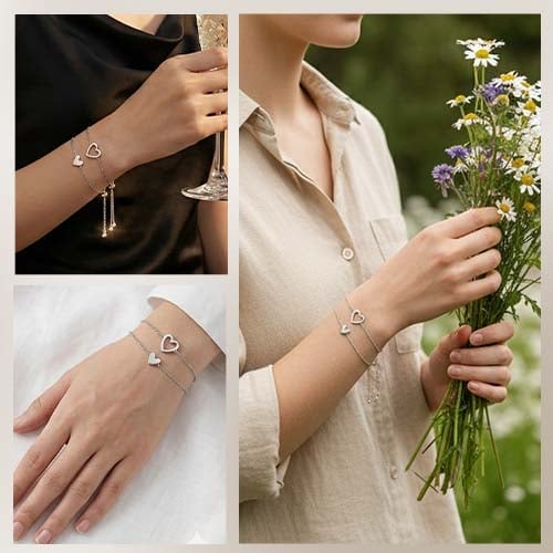 Adjustable Love Friendship Two Bracelet Pack