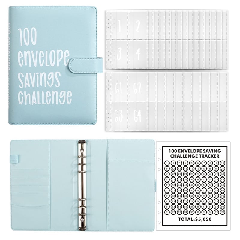 12-Month Envelopes Money Saving Challenge Binder