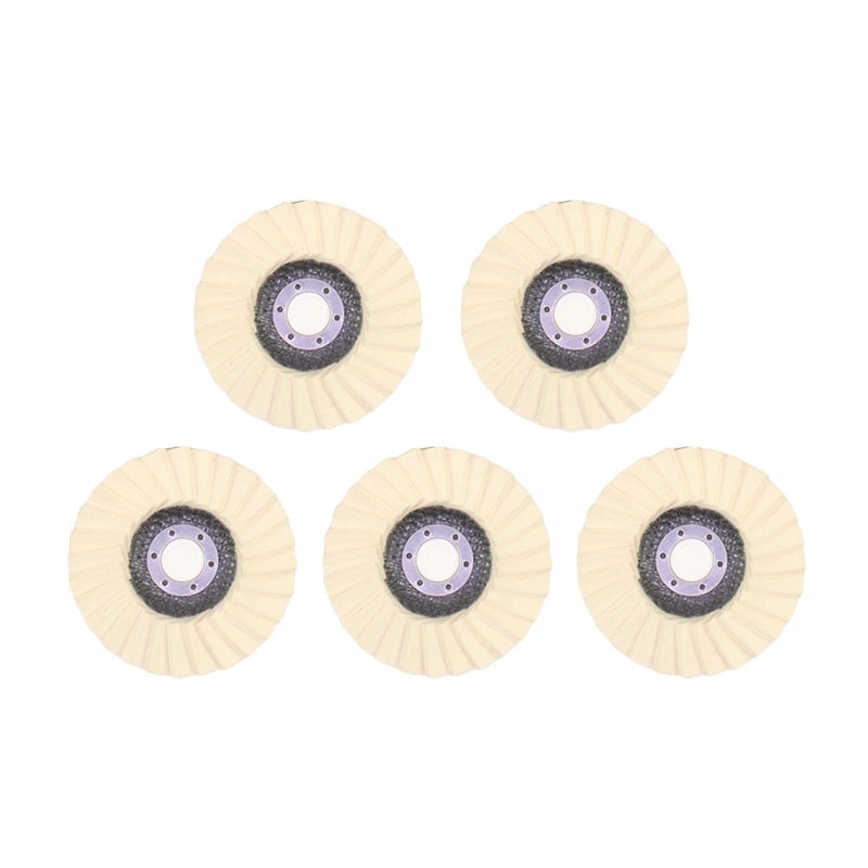 Wool felt flap polishing disc