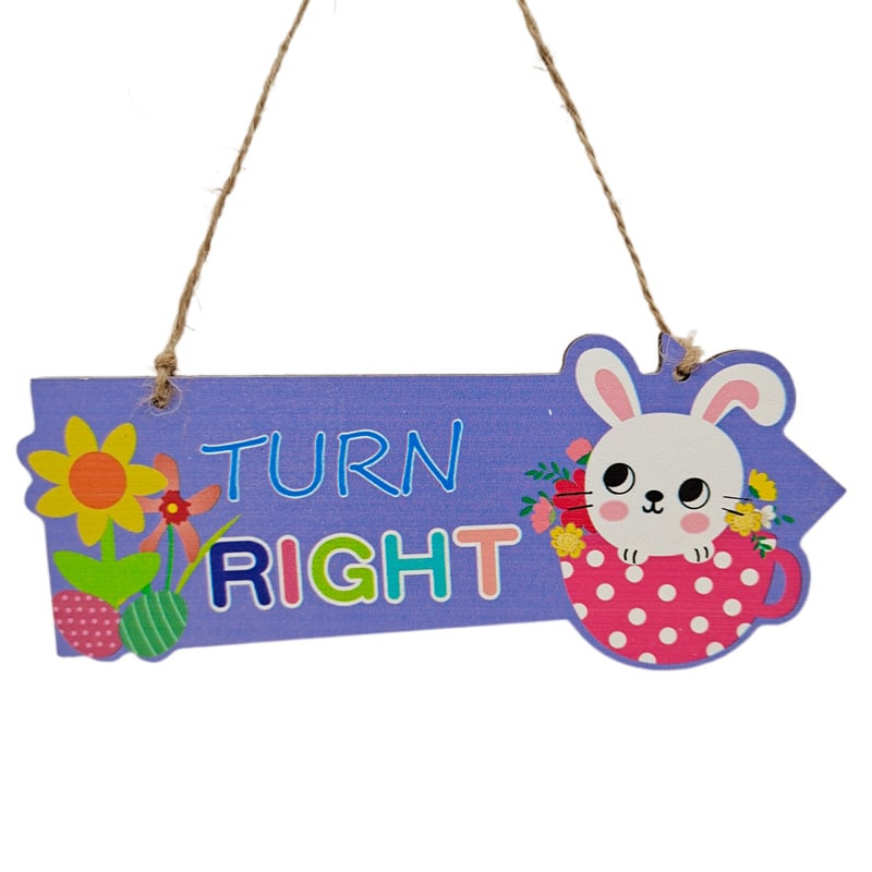 Wooden Easter Sign Ornaments