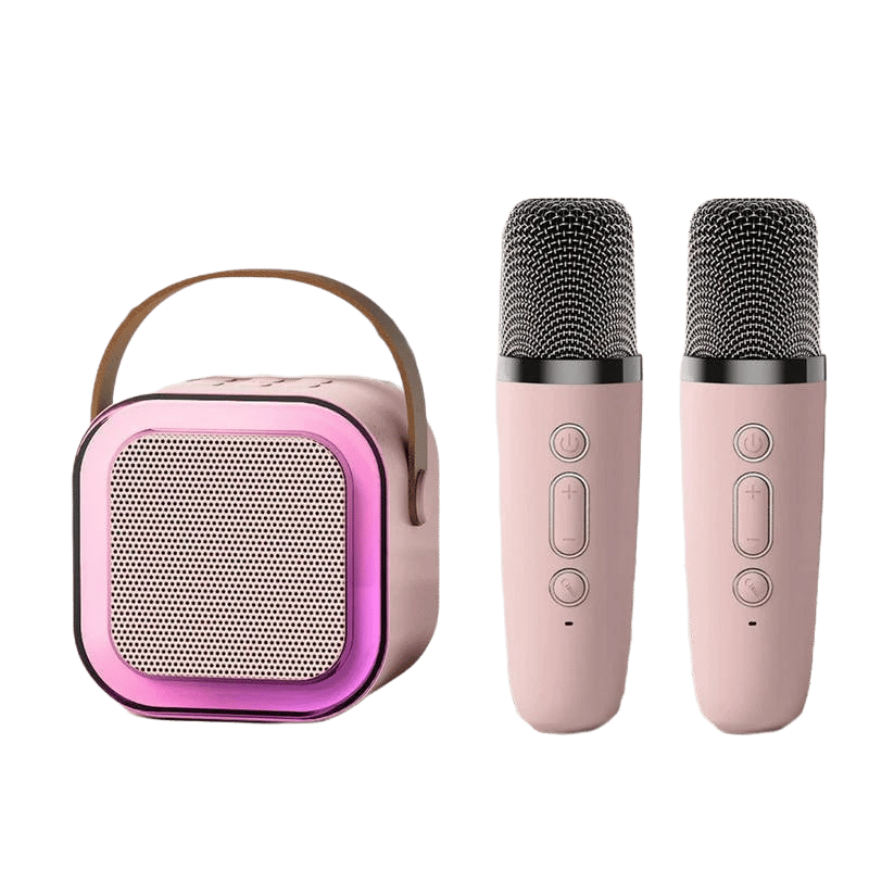 The Ultimate Family Mini Karaoke Machine with Wireless Microphones