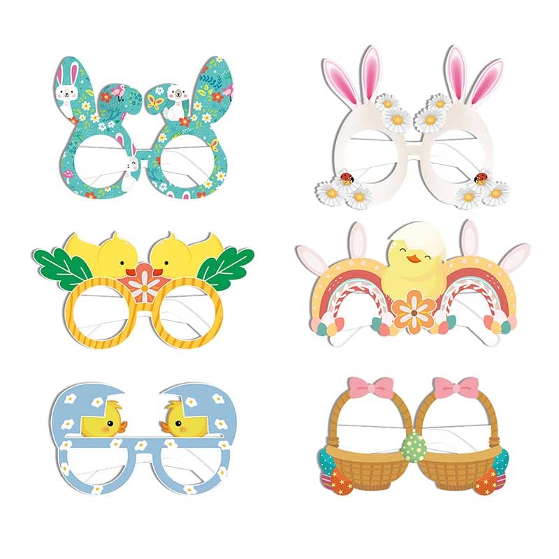 Easter Themed Paper Glasses