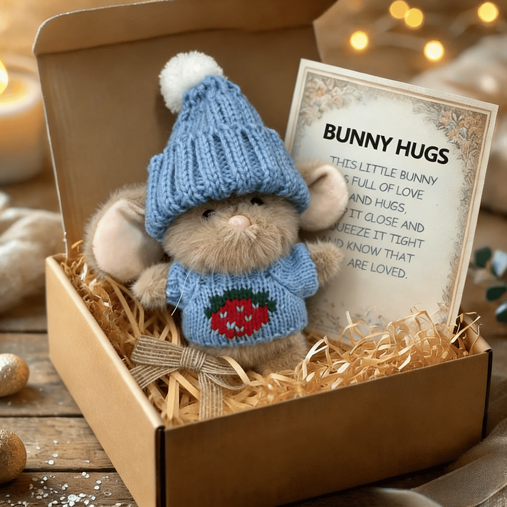 🎉Special Sale🐇Handmade Mini Bunny Hug Cute Easter Gift🎁