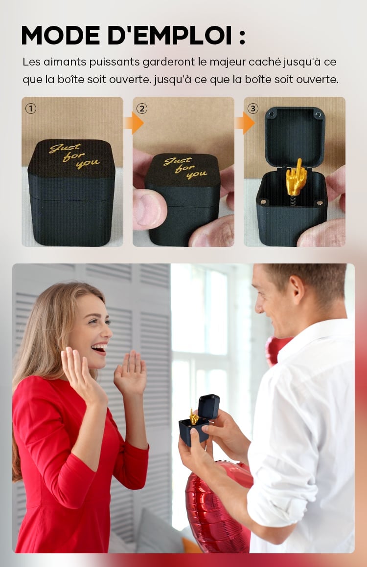 Annoying Gift Box 3D Printed Pinky Promise Prank Decor - Funny Gag Gift for Friends