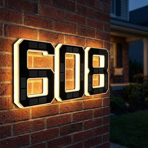Outdoor House Number Light