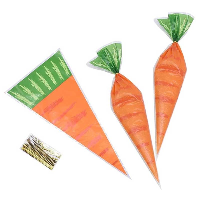Carrot Print Plastic Bag