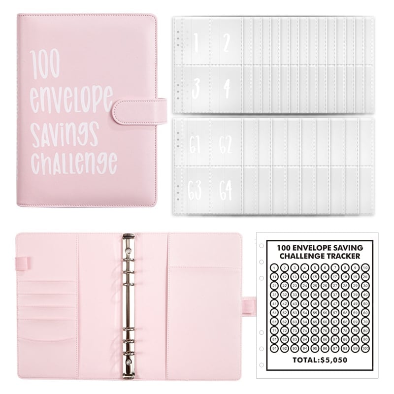 12-Month Envelopes Money Saving Challenge Binder