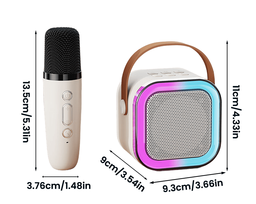 The Ultimate Family Mini Karaoke Machine with Wireless Microphones