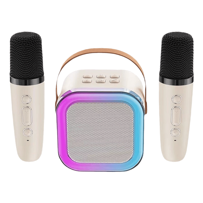 The Ultimate Family Mini Karaoke Machine with Wireless Microphones