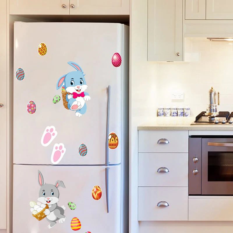 Easter Bunny Egg Wall Stickers 2 Sheets