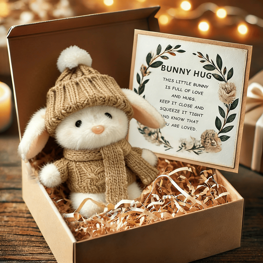 🎉Special Sale🐇Handmade Mini Bunny Hug Cute Easter Gift🎁