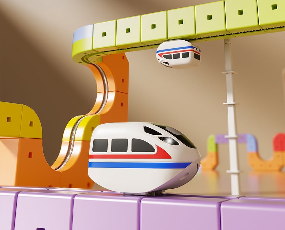 3D Stem Electric Train Set