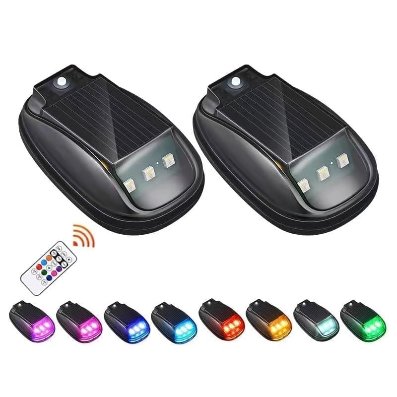 Solar Car Roof RGB Strobe Light