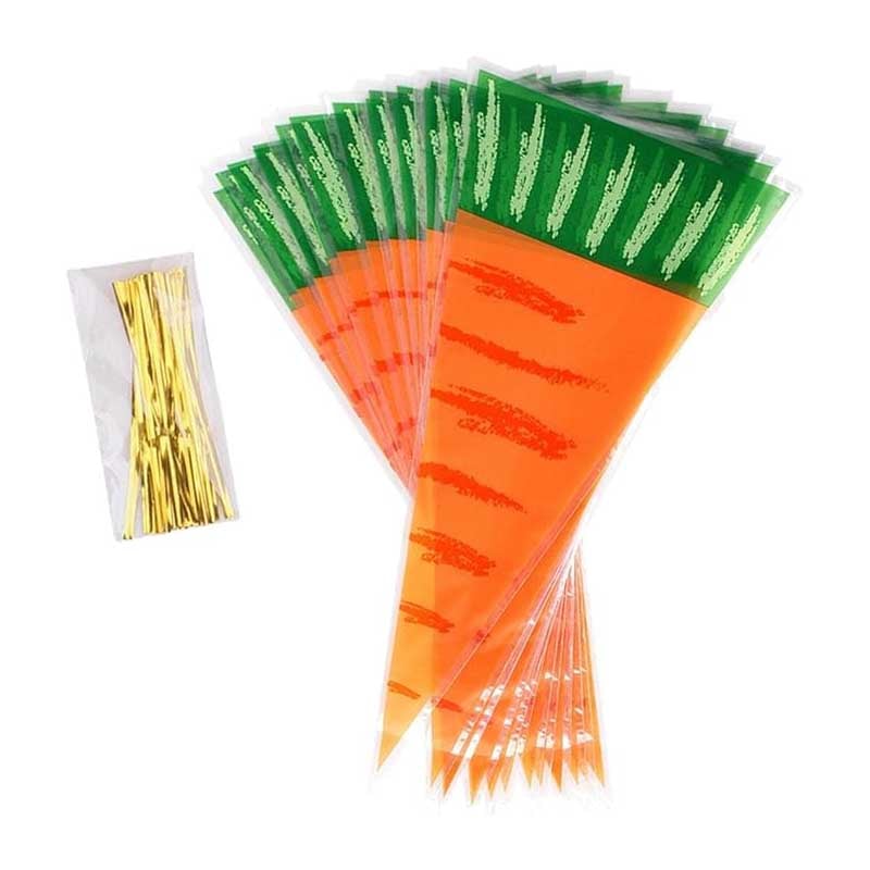 Carrot Print Plastic Bag