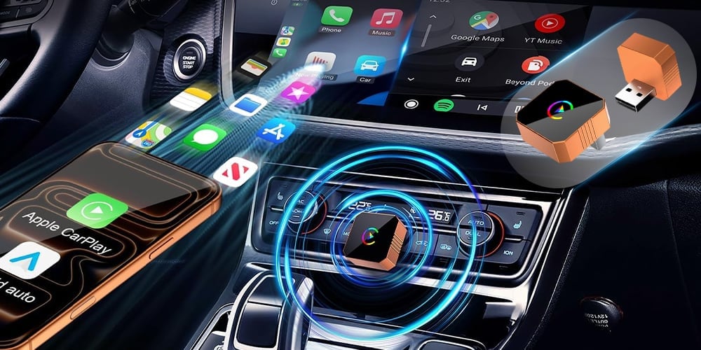 Wireless CarPlay Adapter for iPhone and Android
