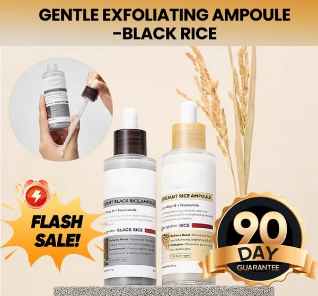 Gentle Exfoliating Ampoule – Black Rice