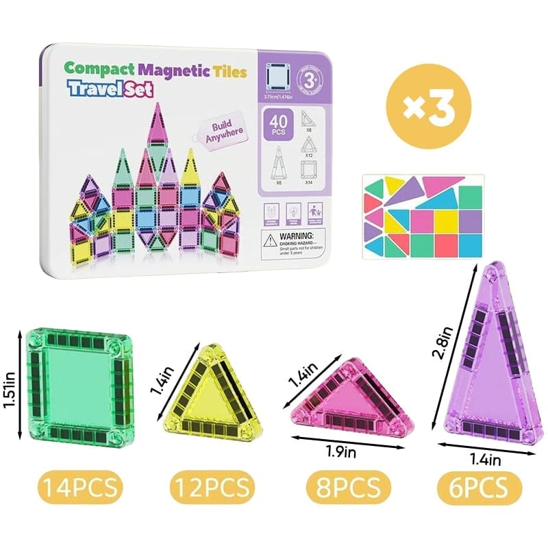 Magnetic Tiles Building Blocks Set