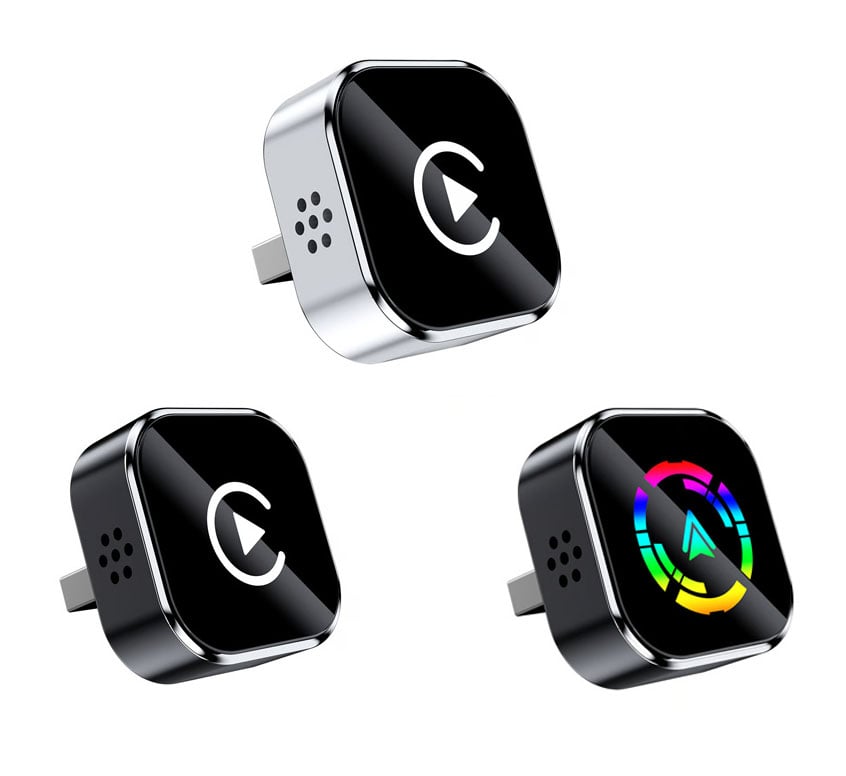 2-in-1 Adapter: Wireless CarPlay & Android Auto