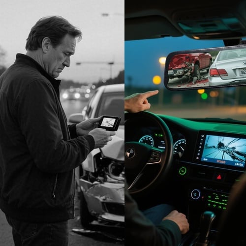 High-definition multi-functional button dashcam