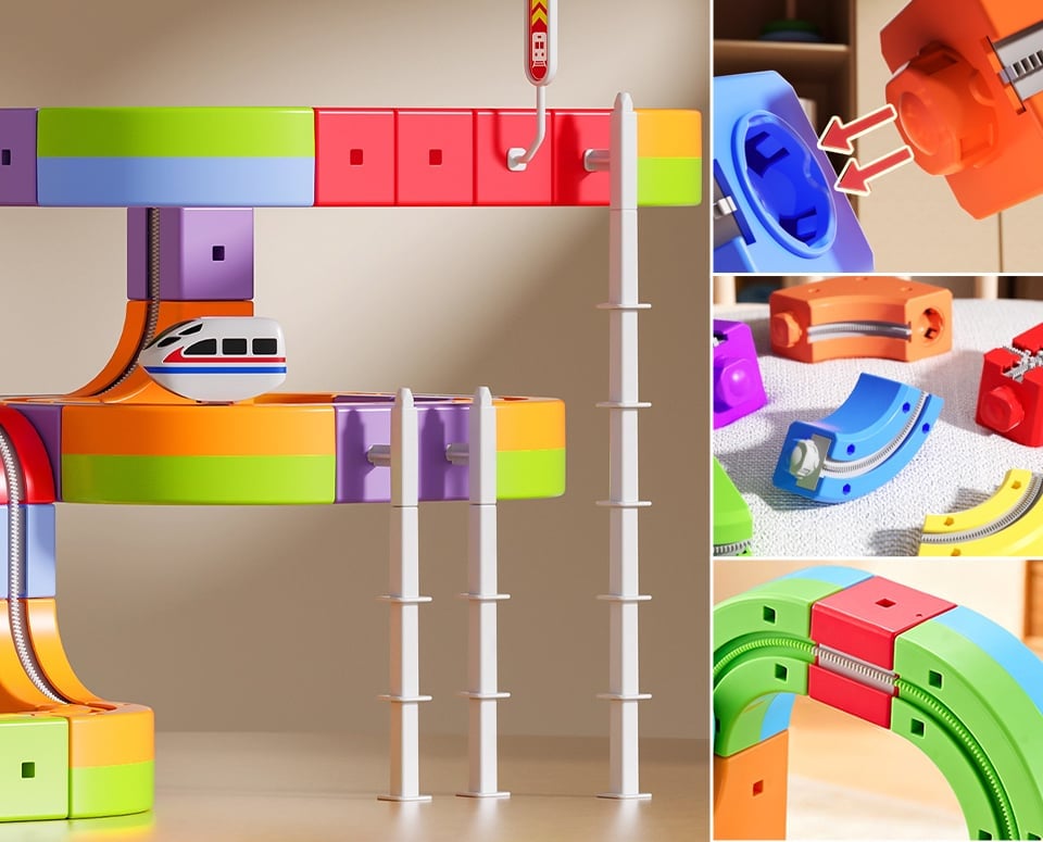 3D Stem Electric Train Set