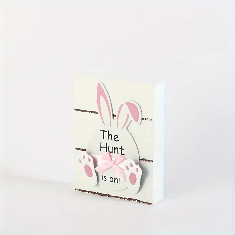 Easter Wooden Bunny Ornament