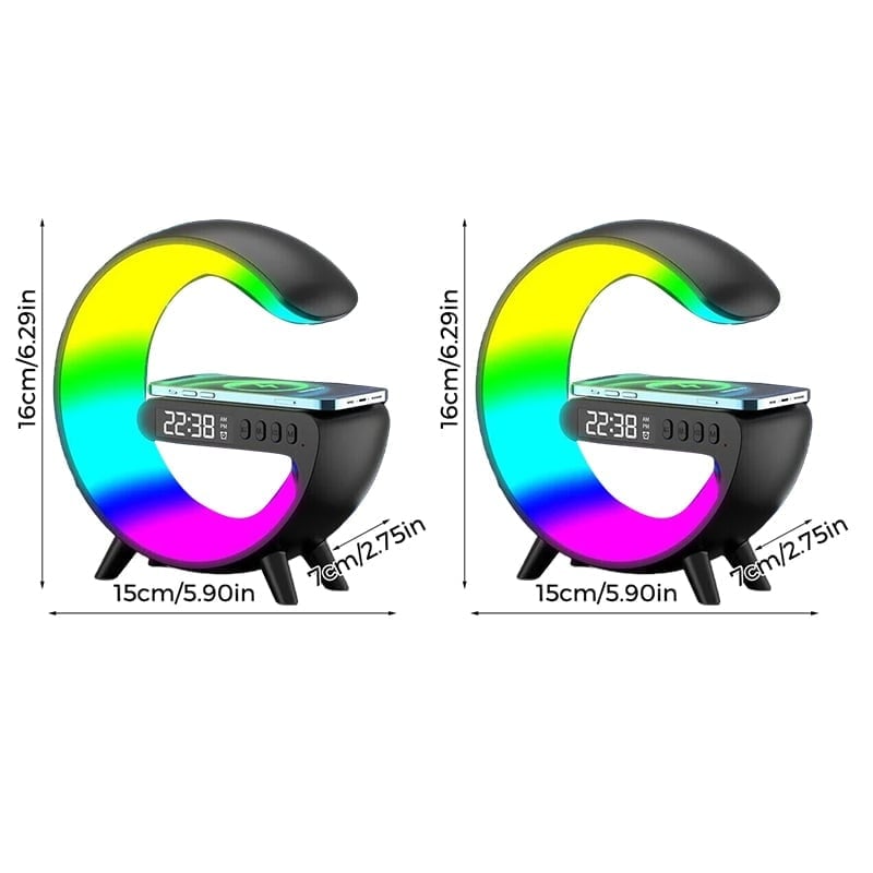 G-shaped RGB Wireless Charging Speaker