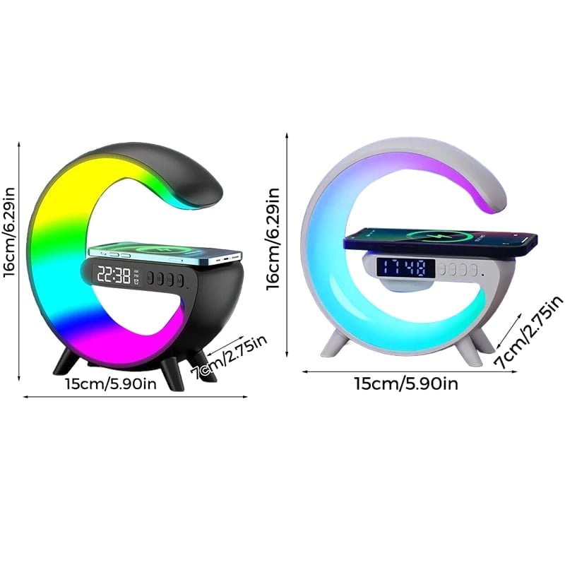 G-shaped RGB Wireless Charging Speaker