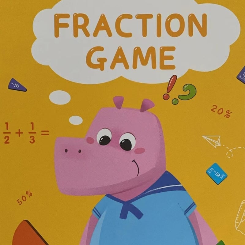 Montessori Magnetic Book Fraction Puzzle For Children