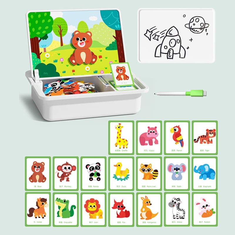 Magnetic Puzzle Learning Building Block Toys