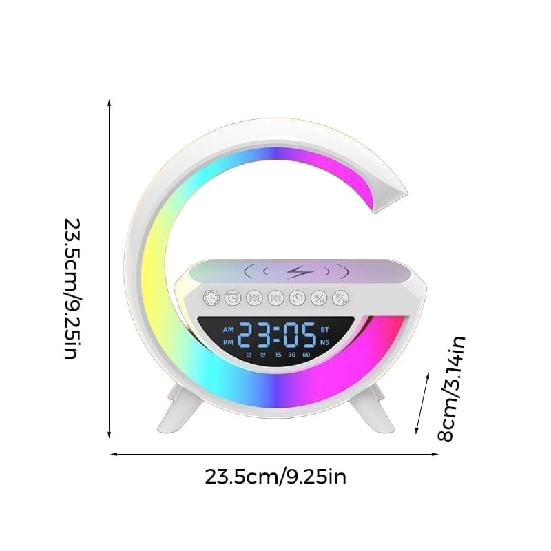 G-shaped RGB Wireless Charging Speaker