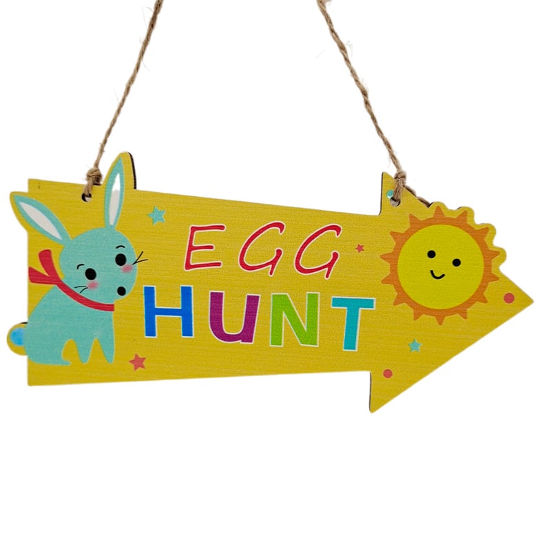 Wooden Easter Sign Ornaments