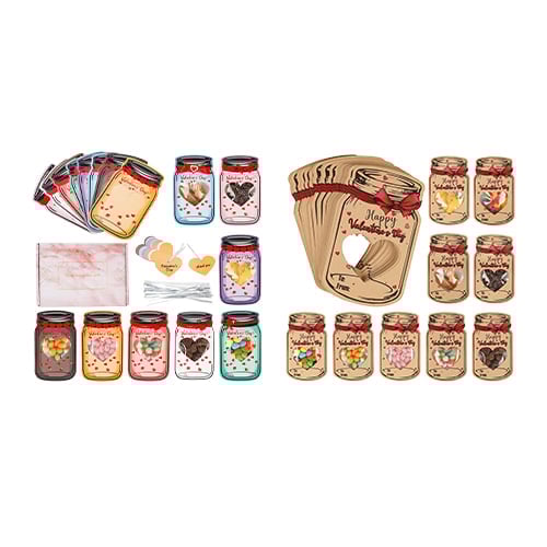 Mason Jar Valentine Gifts Cards