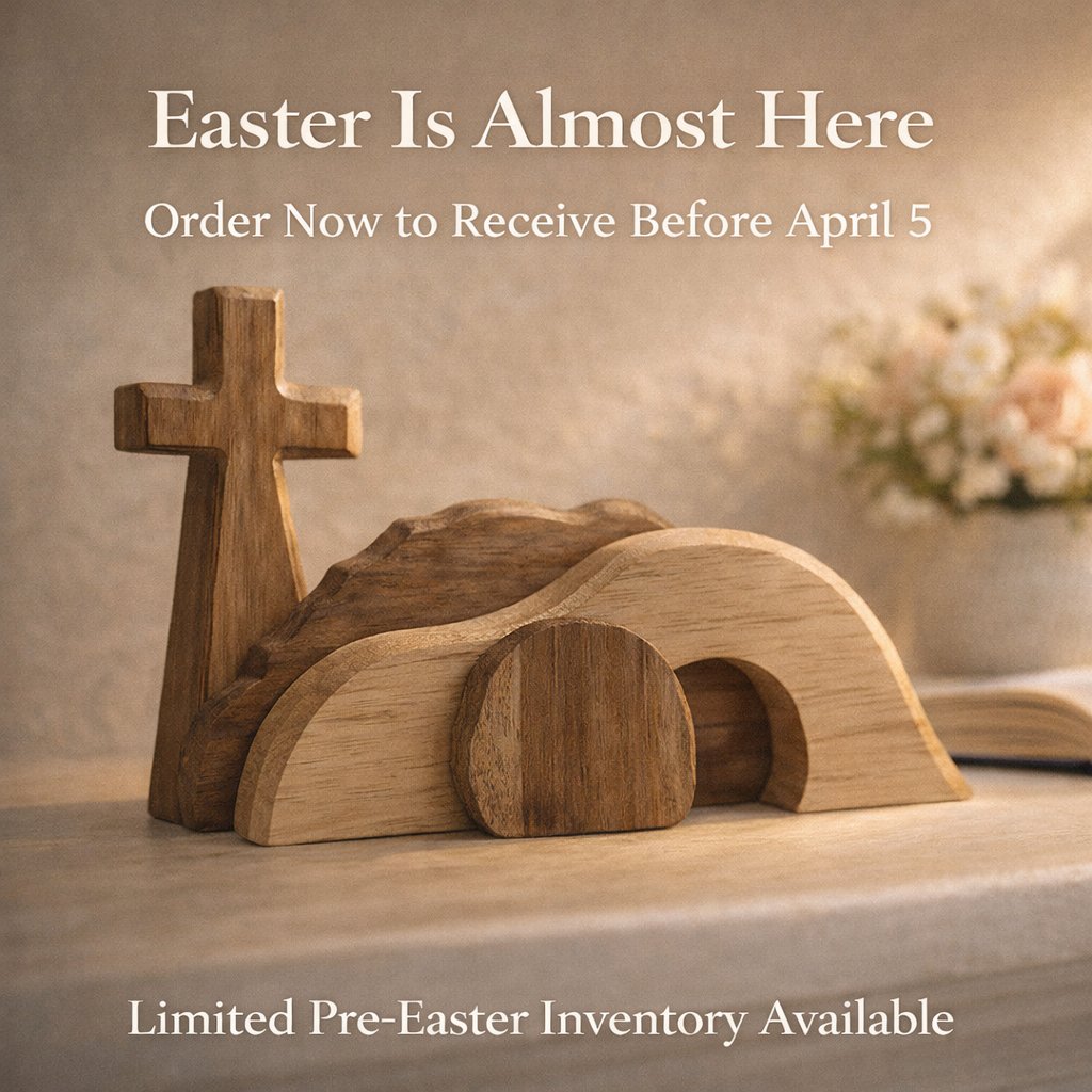 🔥 The Wooden Resurrection Cross & Empty Tomb That Reminds Your Family What Easter Is Really About