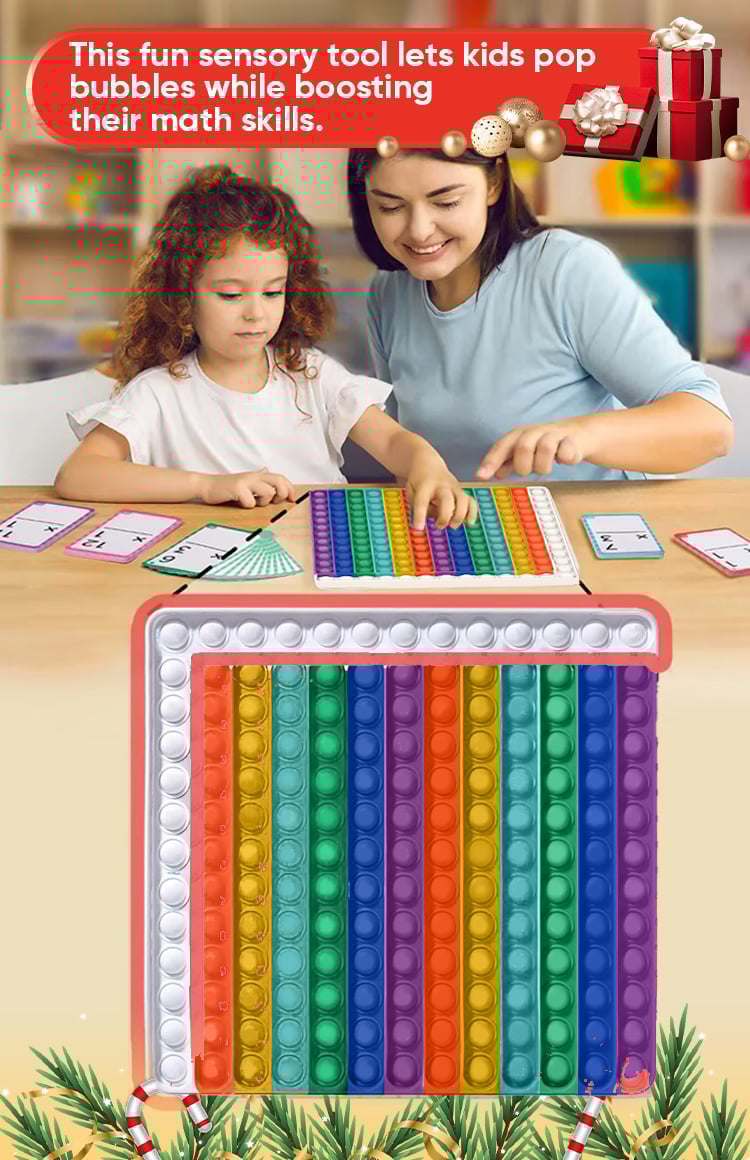 Math Flash Cards & Pop Fidget Chart