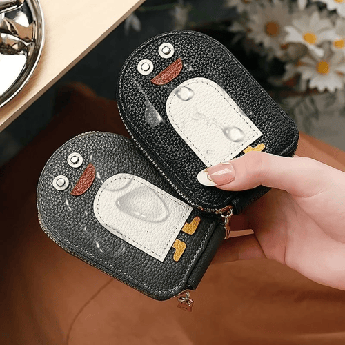 Cute Penguins PU Credit Card Coin Wallet