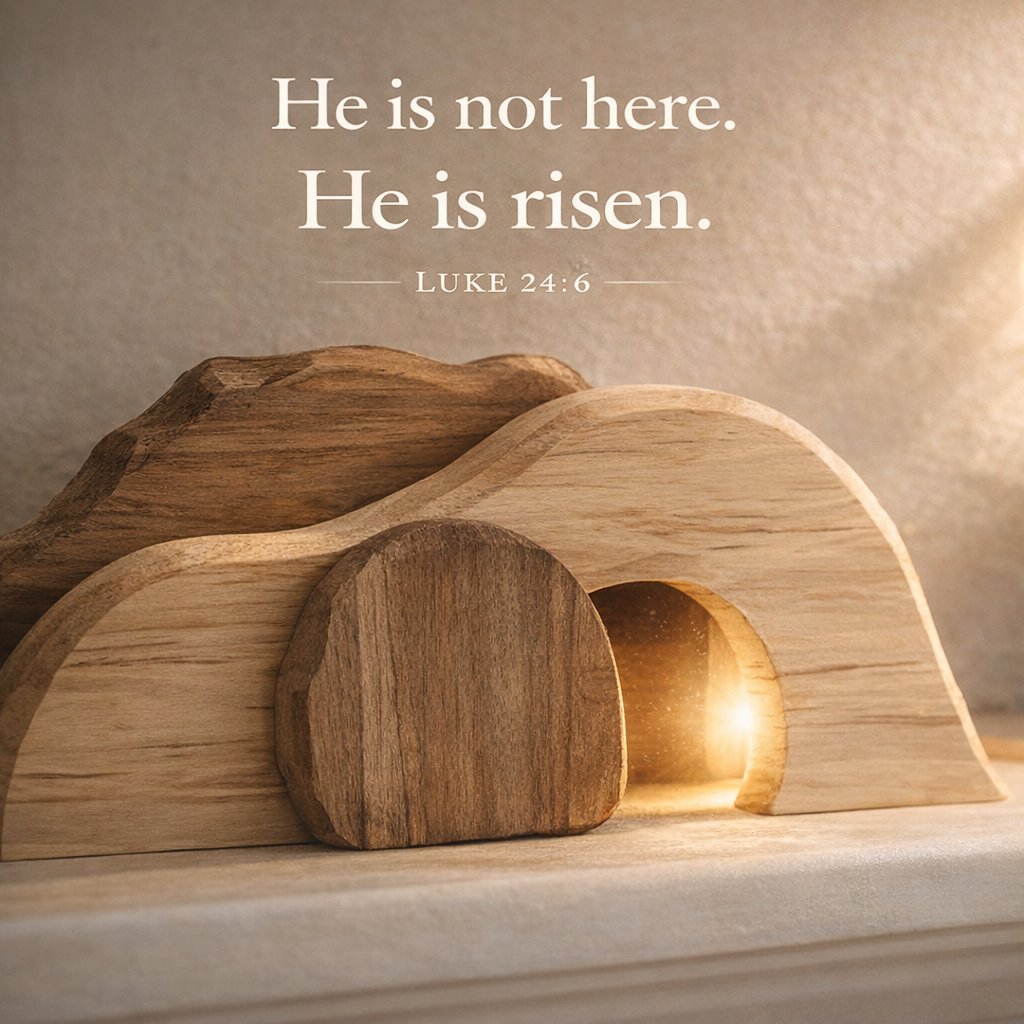 🔥 The Wooden Resurrection Cross & Empty Tomb That Reminds Your Family What Easter Is Really About