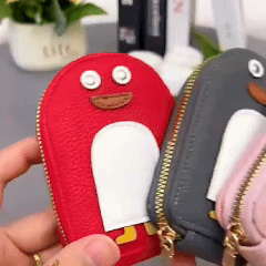 Cute Penguins PU Credit Card Coin Wallet